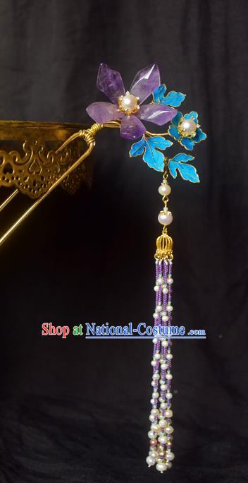 Chinese Handmade Princess Hairpins Tassel Step Shake Ancient Hair Clip Hair Accessories for Women