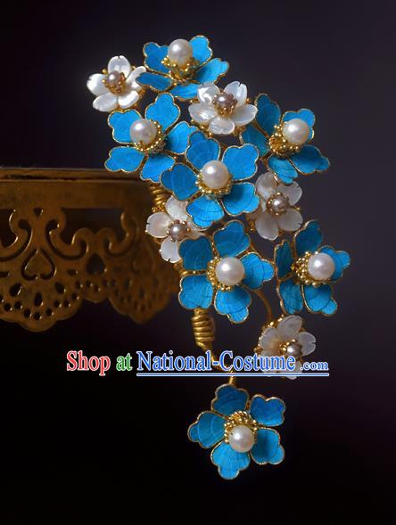 Chinese Handmade Princess Hanfu Flowers Hair Claw Hairpins Ancient Hair Accessories for Women