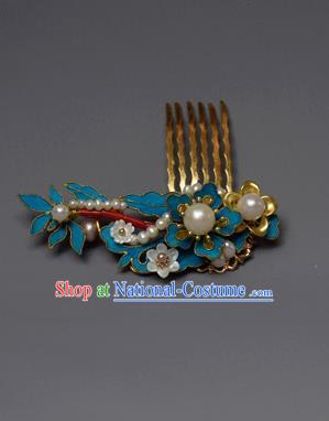 Chinese Ancient Qing Dynasty Palace Hair Comb Hair Accessories Handmade Hairpins for Women