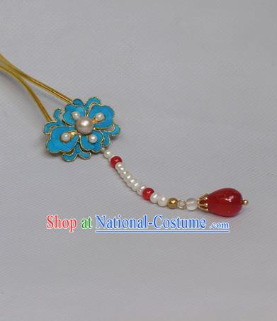 Chinese Handmade Princess Hanfu Hairpins Tassel Hair Clip Ancient Hair Accessories for Women