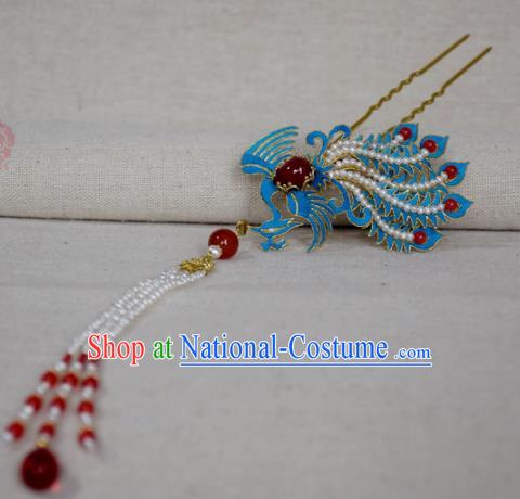 Chinese Handmade Hair Accessories Hairpins Ancient Hanfu Phoenix Hair Clip for Women