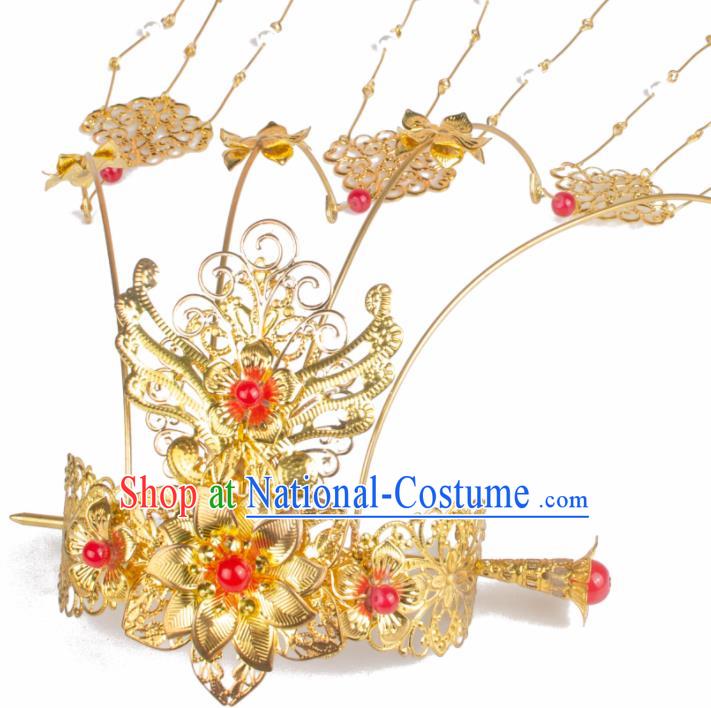 Chinese Ancient Style Hair Jewelry Accessories Cosplay Hairpins Headwear Headdress for Women