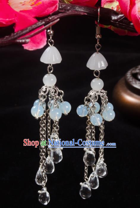 Asian Chinese Traditional Jewelry Accessories Hanfu Beads Earrings for Women