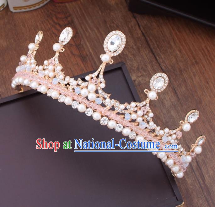 Top Grade Bride Hair Accessories Wedding Crystal Royal Crown for Women