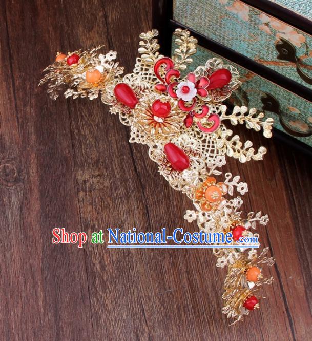 Chinese Ancient Style Hair Jewelry Accessories Cosplay Hairpins Headwear Royal Crown Headdress for Women