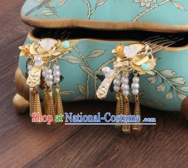 Chinese Ancient Style Hair Jewelry Accessories Cosplay Hairpins Headwear Royal Crown Headdress for Women