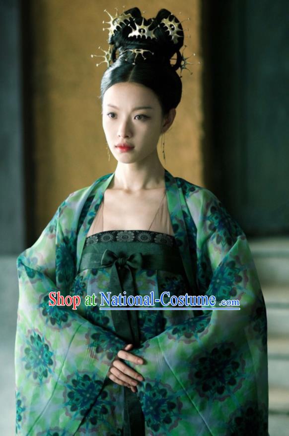 The Rise of Phoenixes Chinese Ancient Princess Hanfu Dress Tang Dynasty Palace Lady Costumes and Headpiece Complete Set