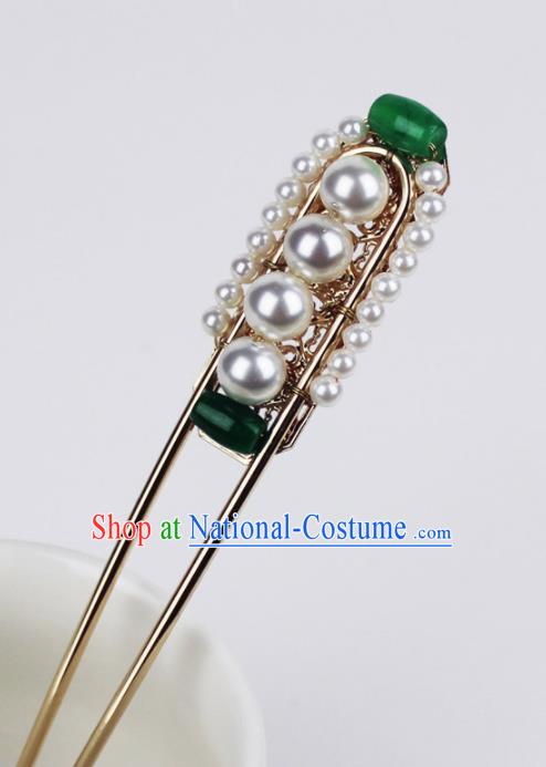 Chinese Ancient Handmade Pearls Hairpins Hair Accessories Hair Clips for Women