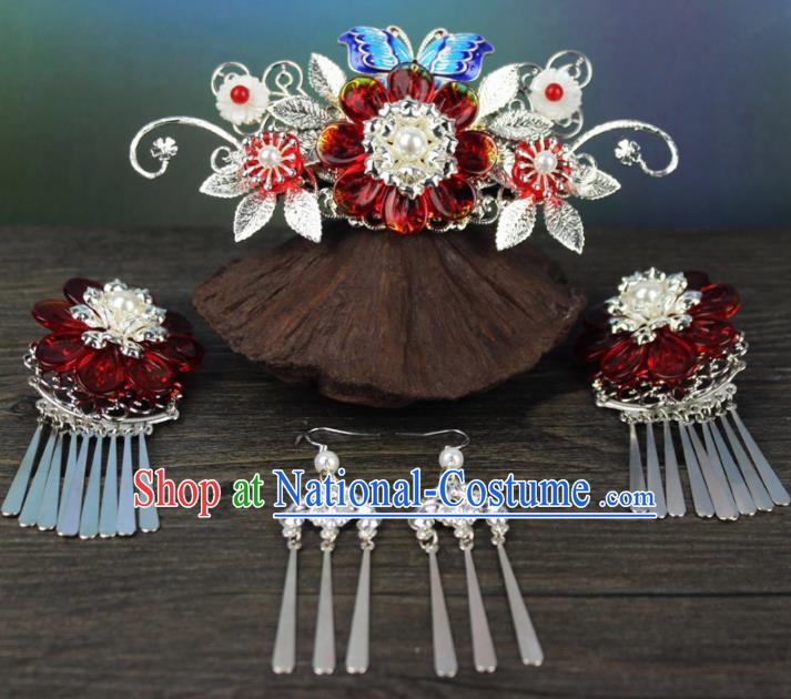 Chinese Ancient Handmade Palace Hanfu Hairpins Hair Accessories Hair Comb for Women