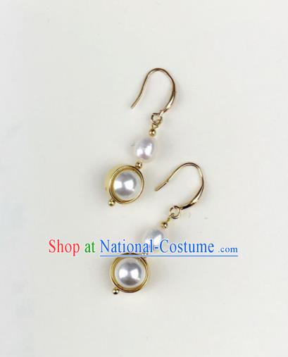 Top Grade Chinese Jewelry Accessories Wedding Hanfu Pearl Earrings for Women