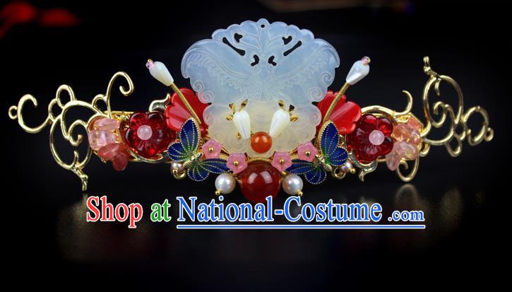 Chinese Ancient Handmade Hanfu Jade Hair Clip Hairpins Hair Accessories for Women