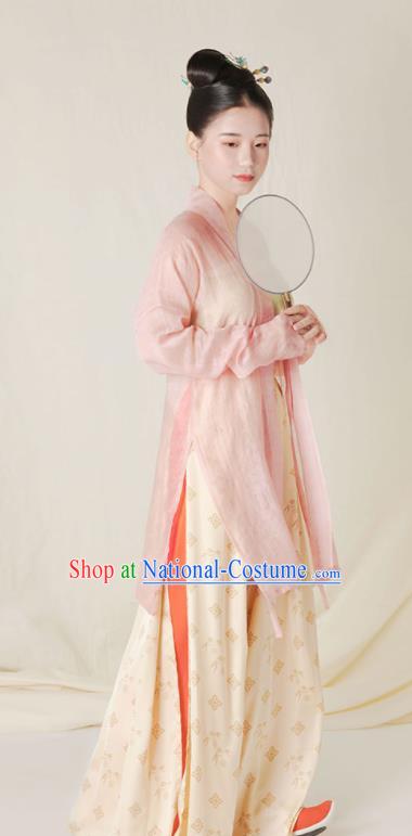 Top Grade Chinese Ancient Song Dynasty Young Lady Hanfu Dress Clothing for Women