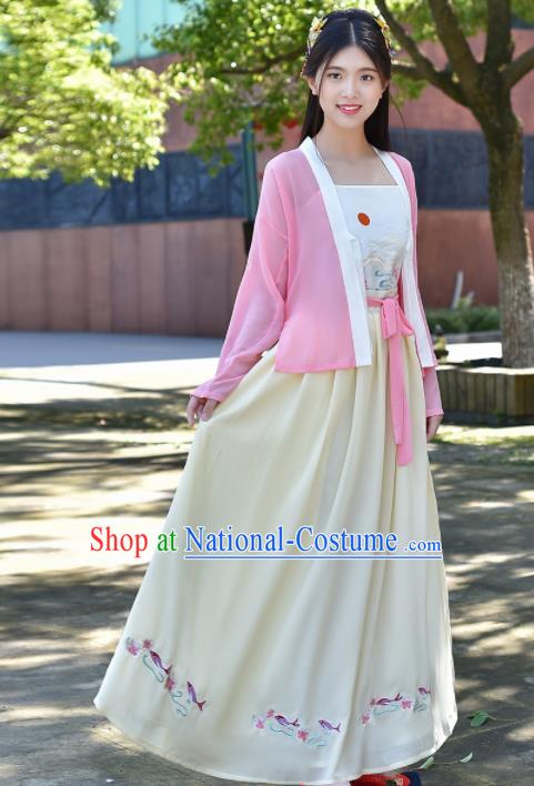 Traditional Chinese Ancient Young Lady Costumes Song Dynasty Princess Clothing for Women