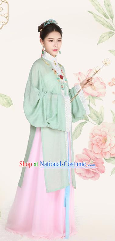 Top Grade Chinese Ancient Palace Lady Costumes Ming Dynasty Princess Hanfu Dress for Women