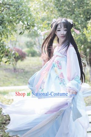 Chinese Ancient Palace Lady Hanfu Han Dynasty Imperial Concubine Queen Embroidered Historical Costumes