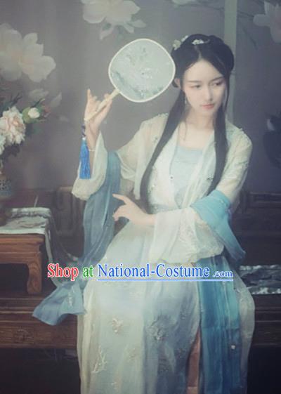 Chinese Ancient Nobility Lady Costumes Traditional Song Dynasty Princess Hanfu Dress for Women