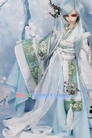 Chinese Ancient Swordsman Hanfu Han Dynasty Royal Highness Costume for Men