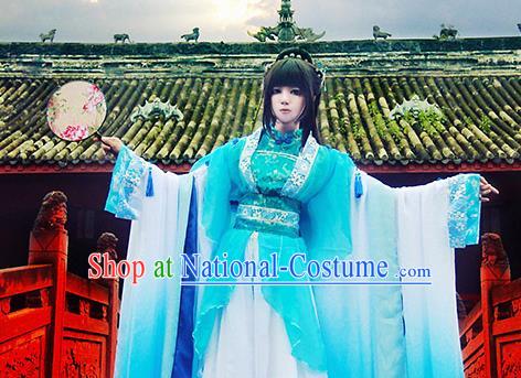 Chinese Ancient Palace Lady Hanfu Han Dynasty Imperial Concubine Queen Embroidered Historical Costumes