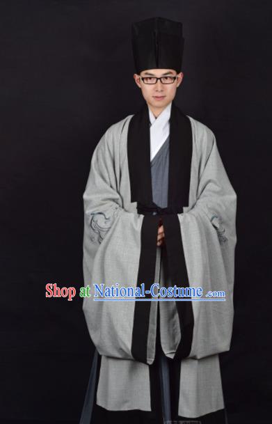 Chinese Ancient Taoist Clothing Traditional Han Dynasty Minister Costume for Men