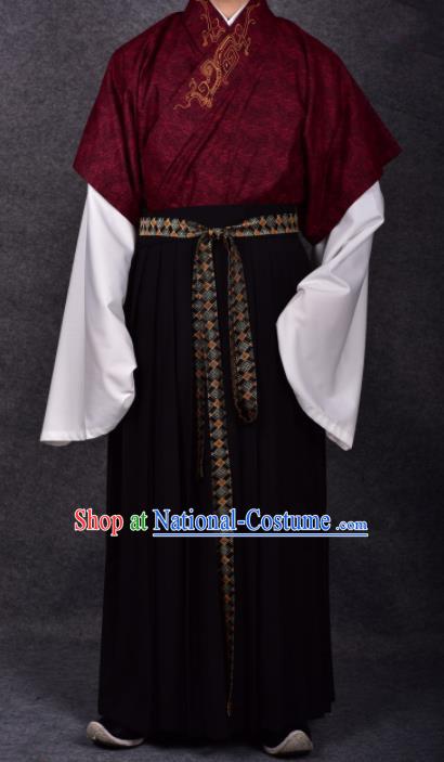 Chinese Ancient Traditional Ming Dynasty Minister Costumes for Men