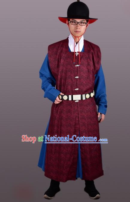 Chinese Ancient Traditional Ming Dynasty Swordsman Costumes Complete Set for Men