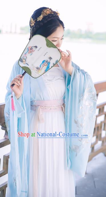 Chinese Ancient Palace Lady Dress Tang Dynasty Princess Embroidered Costumes for Rich Women