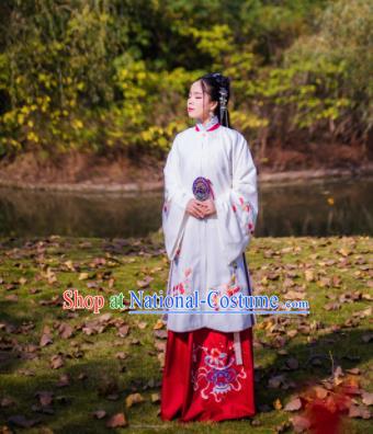 Chinese Ancient Nobility Lady Hanfu Dress Traditional Ming Dynasty Costume for Rich Women