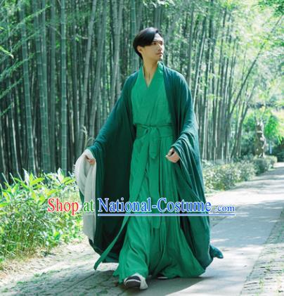 Chinese Ancient Hanfu Traditional Jin Dynasty Embroidered Historical Costumes