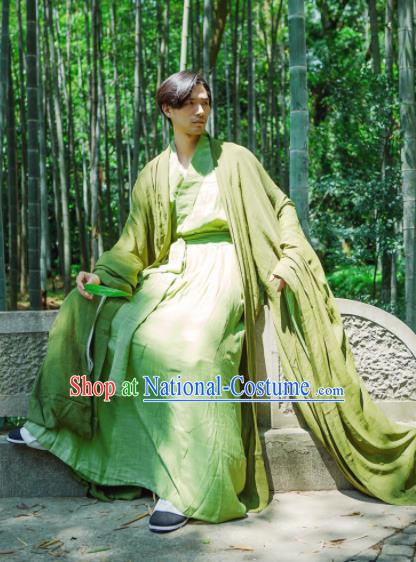 Chinese Ancient Hanfu Traditional Jin Dynasty Embroidered Historical Costumes