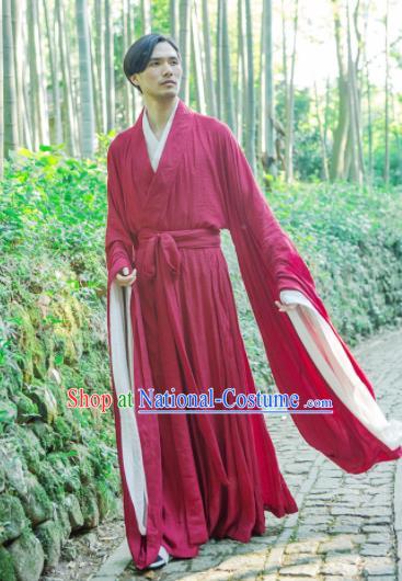 Chinese Ancient Hanfu Traditional Jin Dynasty Embroidered Historical Costumes