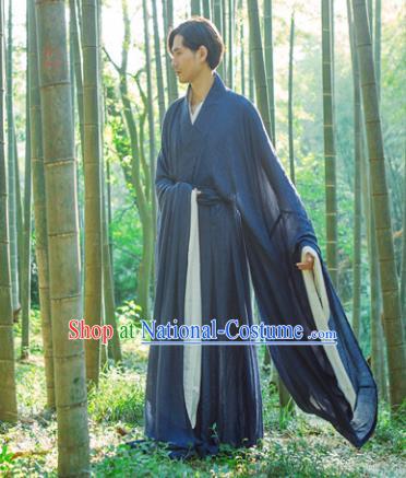 Chinese Ancient Hanfu Traditional Jin Dynasty Embroidered Historical Costumes