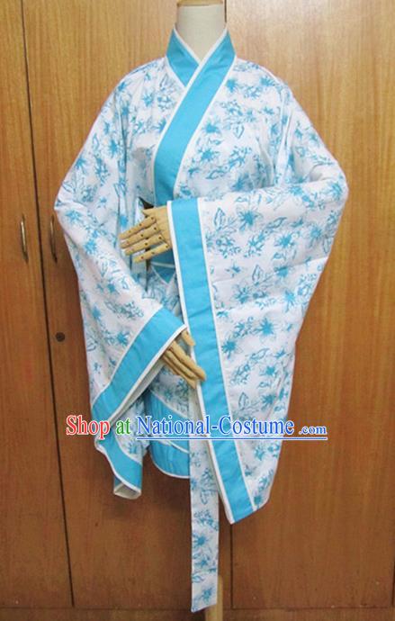 Chinese Ancient Hanfu Traditional Jin Dynasty Embroidered Historical Costumes