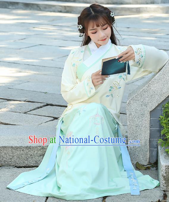 Chinese Ancient Palace Lady Hanfu Han Dynasty Imperial Concubine Queen Embroidered Historical Costumes