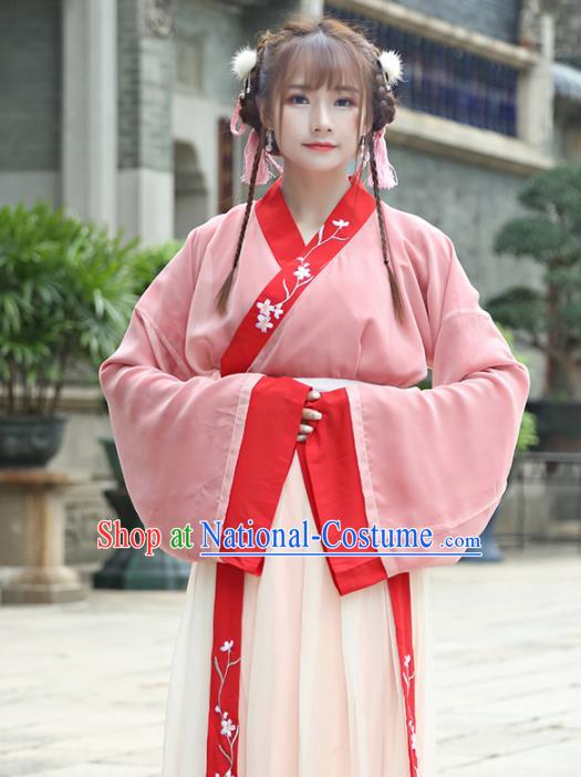 Chinese Ancient Palace Lady Hanfu Han Dynasty Imperial Concubine Queen Embroidered Historical Costumes