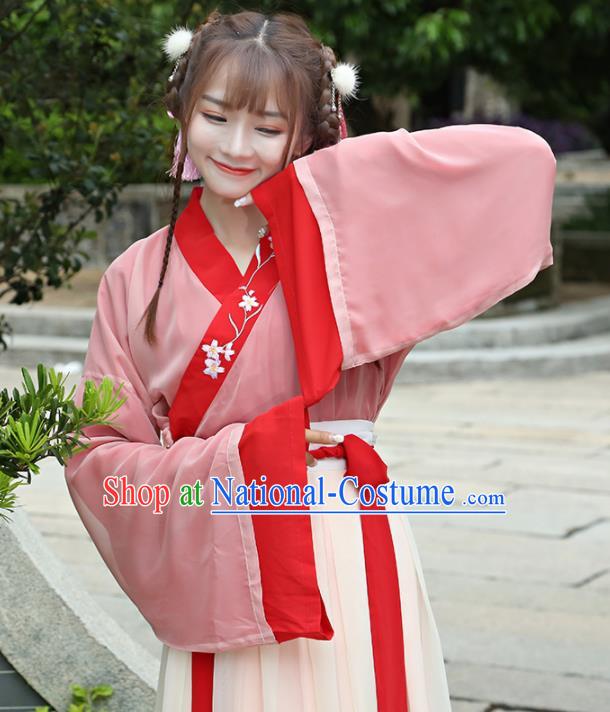 Chinese Ancient Palace Lady Hanfu Han Dynasty Imperial Concubine Queen Embroidered Historical Costumes