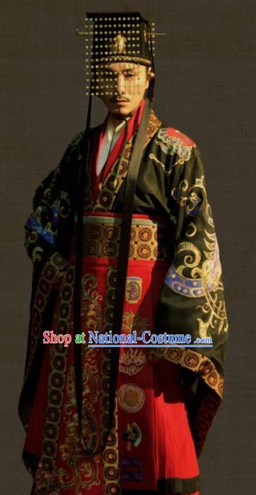 Chinese Tang Dynasty Emperor Clothing The Rise of Phoenixes Ancient Costume Imperial Robe for Men