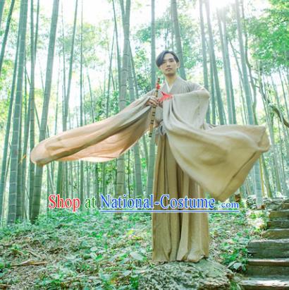 Chinese Ancient Hanfu Traditional Jin Dynasty Embroidered Historical Costumes