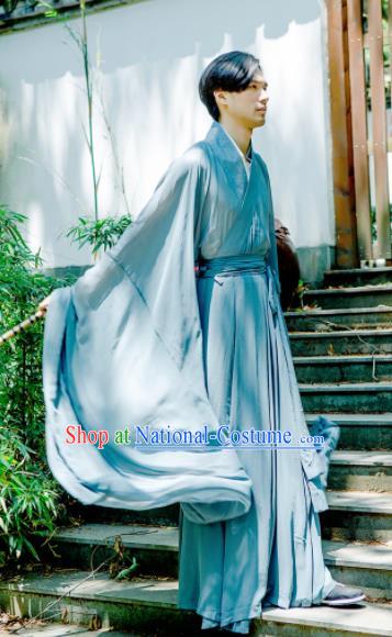 Chinese Ancient Hanfu Traditional Jin Dynasty Embroidered Historical Costumes