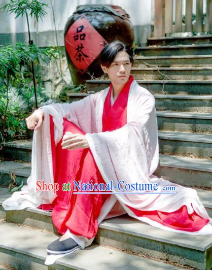 Chinese Ancient Hanfu Traditional Jin Dynasty Embroidered Historical Costumes