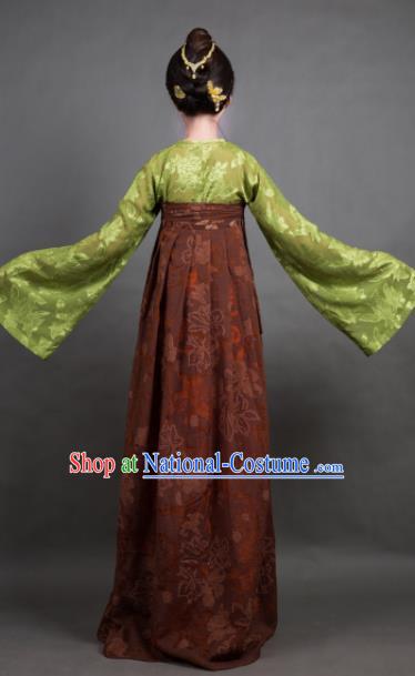 Chinese Ancient Hanfu Traditional Jin Dynasty Embroidered Historical Costumes