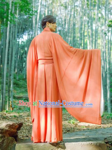 Chinese Ancient Hanfu Traditional Jin Dynasty Embroidered Historical Costumes