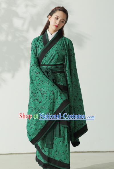 Chinese Ancient Hanfu Traditional Jin Dynasty Embroidered Historical Costumes