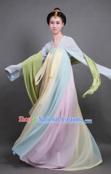 Traditional Chinese Tang Dynasty Maidenform Hanfu Dress Ancient Palace Princess Costume for Women