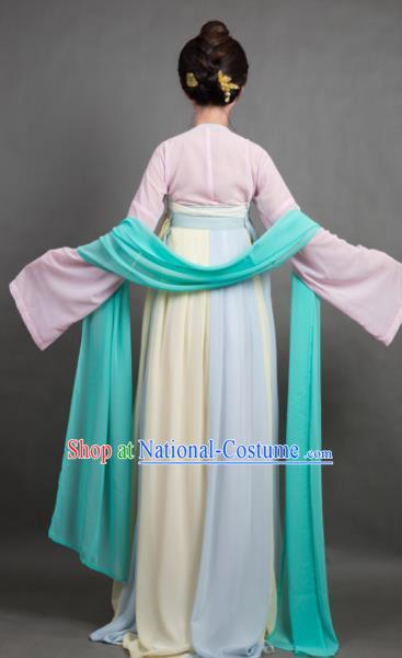 Chinese Ancient Hanfu Traditional Jin Dynasty Embroidered Historical Costumes