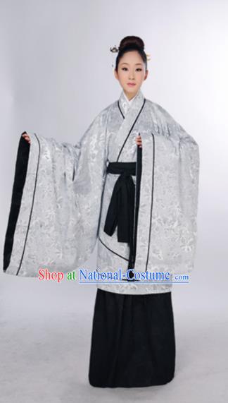 Chinese Ancient Hanfu Traditional Jin Dynasty Embroidered Historical Costumes