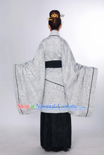 Chinese Ancient Hanfu Traditional Jin Dynasty Embroidered Historical Costumes