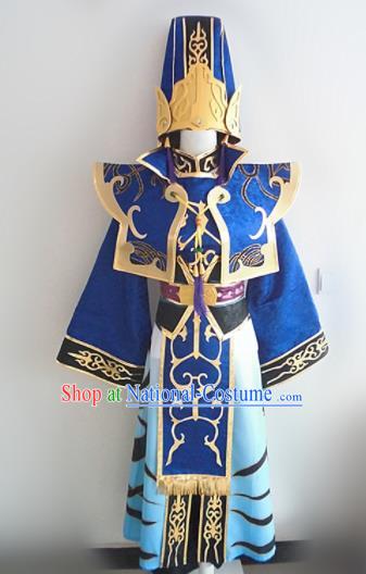 Asian Chinese Cosplay Nobility Childe Costume Ancient Taoist Swordsman Clothing for Men