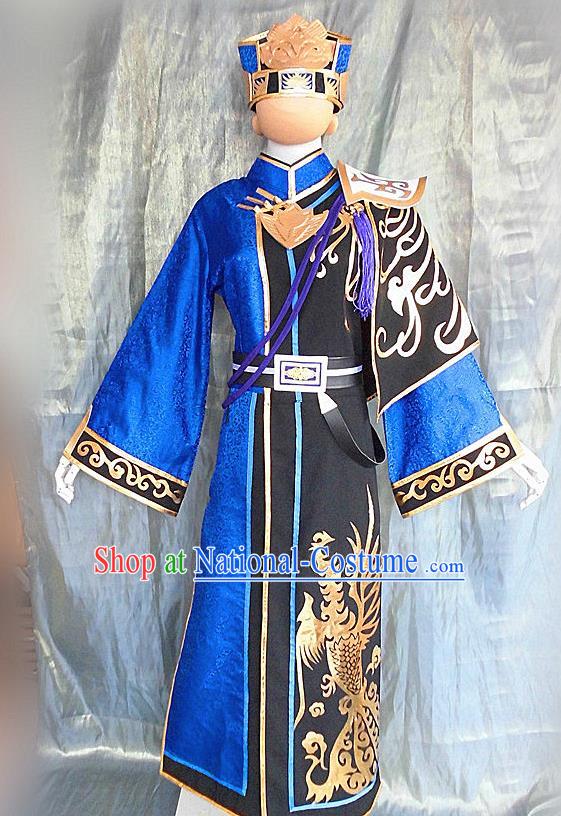 Asian Chinese Cosplay Customized Warriors Taoist Costume Ancient Swordsman Clothing for Men