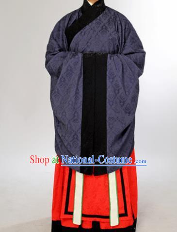 Chinese Ancient Hanfu Traditional Jin Dynasty Embroidered Historical Costumes