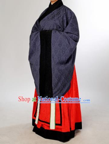 Chinese Ancient Hanfu Traditional Jin Dynasty Embroidered Historical Costumes